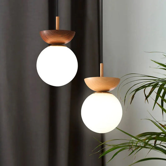 Japanese Style Wood Ceiling Light | Modern LED Flush Mount Lamp